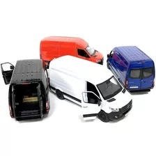 Miniatura Carro Perua Van Mercedes-benz Sprinter Ferro 1:48