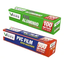 Super Pack Oferta Film Alusa Plastica + Rollo Papel Aluminio