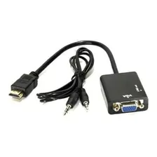 Cabo Adaptador Hdmi Para Vga Para Tv Pc Notebook Monitor