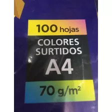 Resmas A4 X100 Surtidas Color 70grs