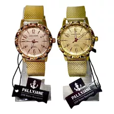 Combo Feminino 4 Relógio Pallyjane A Prova D'agua Atacado