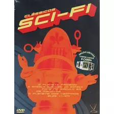 Dvd Classicos Sci-fi Vol. 1 6 Filmes 6 Cards Versátil Lacrad