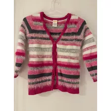 Saco Cardigan Escote En V Niña Gymboree Talle 4 Hermoso