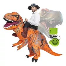 Disfraz Inflable De Dinosaurio T-rex Para Montar En Adultos,