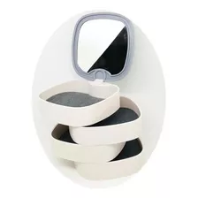 Mini Organizador De Accesorios + Espejo Cosmetiquero Joyero