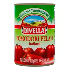 Tomate Pelado Divella Lata 240g