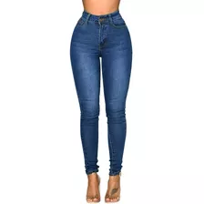 Pantalón Mujer Mezclilla Stretch Jeans Dama Con Alto Stretch