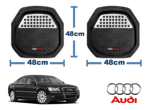 Tapetes 4 Piezas Charola 3d Logo Audi A8 2006 A 2010 Foto 3