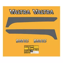 Kit Adesivos Faixas Compatível Trator Valtra Bm85 Bm 85