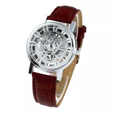 Reloj Hombre De Pila Esqueleto Mecanico Moda Caballero A685