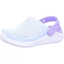 Crocs Literide Clog Lila/azul, Para Niñas 100% Original