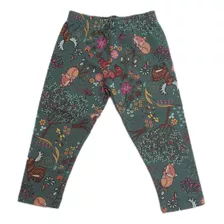 Calça Legging Infantil Em Cotton Estampado 