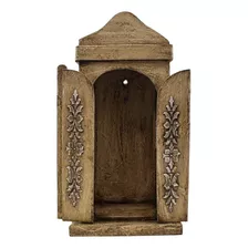 Oratório Capela Com Porta Mdf 33 Cm