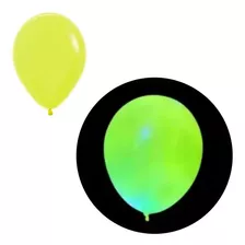 Globos Latex Fluo Amarillo 9 Pulgadas X 50 Neon Decoracion