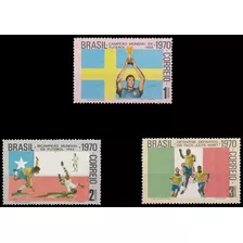 Mundial Futbol 1970 - Brasil - Serie Mint - Yv 935-937