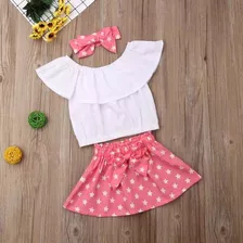 Conjunto Infantil Menina Rosa Estrela