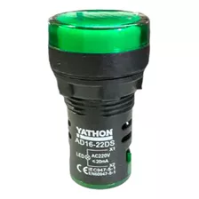 Sinaleiro Led Verde 22mm 220v 10 Peças