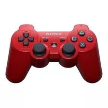 Controle Joystick Sem Fio Sony Playstation Dualshock 3 Vermelho