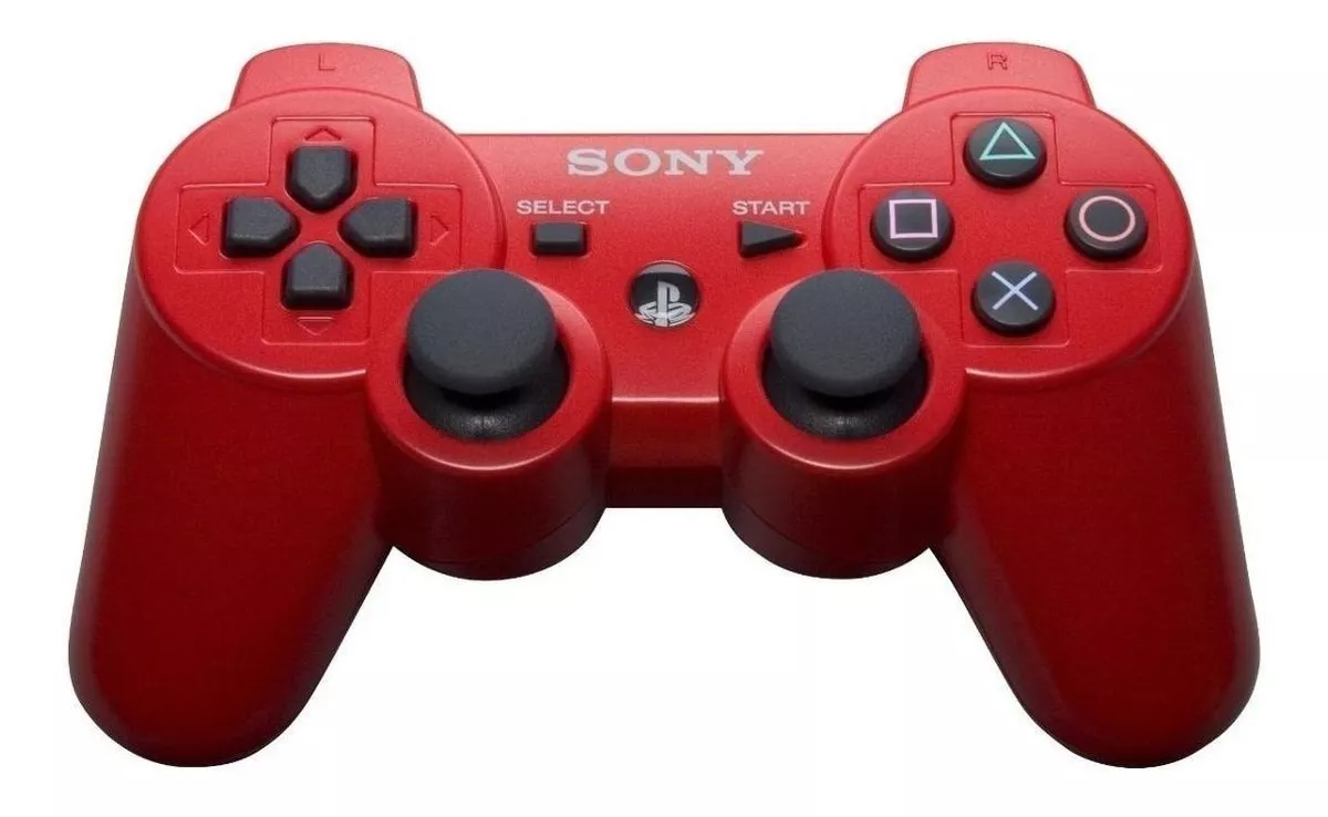 Control Joystick Inalámbrico Sony Playstation Dualshock 3 Rojo