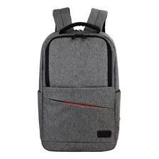 Mochila Teros Acs9013 Gris Para Laptop Hasta 15.6' Poliester