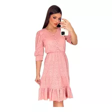 Vestido Evangélico Midi Lese De Malha 