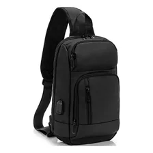 Mochila De Hombro Kingslong Con Puerto Usb Color Negro