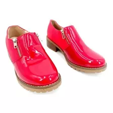 Mocasines Elegantes Charol Mujer 