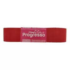 Fita De Gorgurão Gp005 22mm N5 Progresso | 10 Metros Cor Vermelho