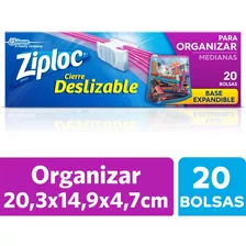 Ziploc Bolsas Para Organizar Y Llevar Mediana X 20 Unidades