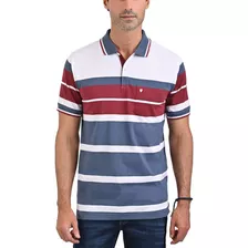 Playera Manga Corta Polo Yale Bicolor Modern Fit