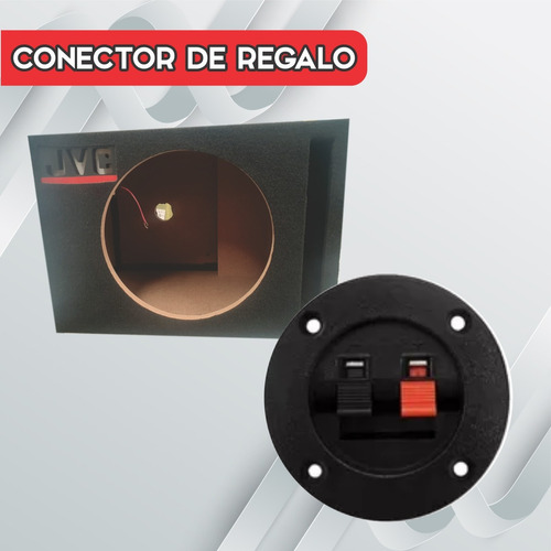 Cajon De Rebote Para Subwoofer Mdf Porteado Luz Led 12 PuLG. Foto 6