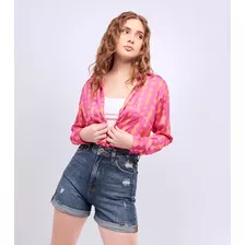 Camisa Para Mujer Rosalia Comfot Manga Larga Unser