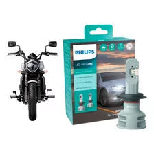 1 Unidade Lâmpada Moto Philips Ultinon Led H4 6200k +160% 