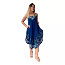 Vestido Feminino Indiano Alça Trapézio Plus Size-cod.123