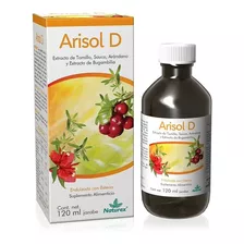 Arisol D Jarabe Extracto De Tomillo,arándano 120 Ml Naturex Sabor Limón Y Menta