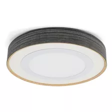 Plafon Para Techo Led De Madera Estilo Nordico 24w Ø35x5cm