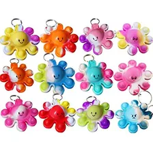 30 Paquetes De Pulpo Granel Mochila Llavero Mini Pop Fi...