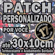 1 Patch Até 30x10cm Termocolante Personalizado Por Você