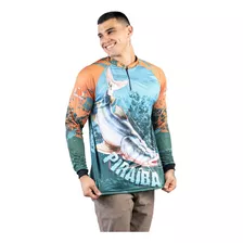 Camisa De Pesca Piraíba Amazônica Araguaia Com Proteção Uv+