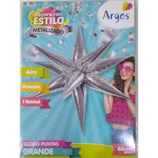 Globo Metalizado Grande Puntas 66 Cm Argos 