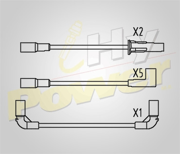 Cables Buja Silicon Para Chevrolet Serie G Van 4.3l 6c 2003 Foto 2