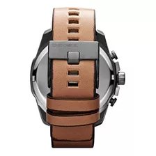 Reloj De Cuero Diesel Dz4280 Mega Chief De Hombre Marrón Die