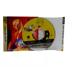 Cd Street Fighter Zero Sega Saturn Original Manual Japonês