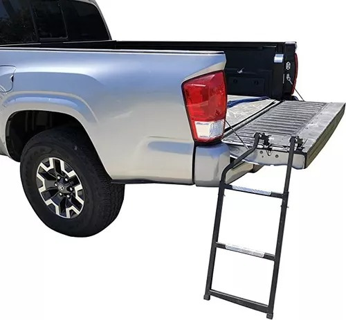 Escalera Plegable Pick Up Truck Caja Tapa Trasera Universal Foto 3