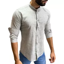 Bata Masculina Manga Longa Plus Size Envio Imediato