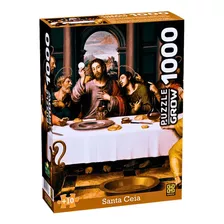  Quebra Cabeça Puzzle 1000 Peças Santa Ceia Religioso 