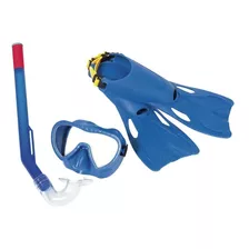 Kit Buceo Bestway 25039 Snorkel Patas De Rana Para +3 Años