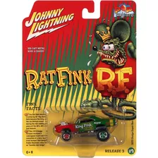Johnny Lightning Rat Fink 1970 Dodge Super Bee 1:64 Color Verde Lima
