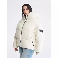 Campera Puffer Plus Size Calvin Klein - Boxy Hooded