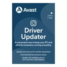 Avast Driver Updater 2024 - 3 Pcs - 1 Año - Windows